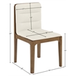 Meridian Furniture Ellis Cream Vegan Leather Dining Chair (Set of 2)