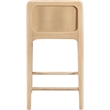 Meridian Furniture Ellis Brown Vegan Leather Counter Stool (Set of 2)