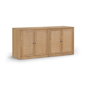 Meridian Furniture Vero Natural Solid Wood And Oak Veneer 2pc. Sideboard/Buffet