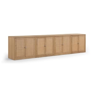 Meridian Furniture Vero Natural Solid Wood And Oak Veneer 4pc. Sideboard/Buffet