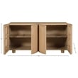 Meridian Furniture Norin Natural Solid Wood And Oak Veneer Sideboard/Buffet