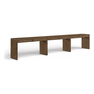 Meridian Furniture Avro Brown Solid Wood And Oak Veneer 3pc. Console / Desk
