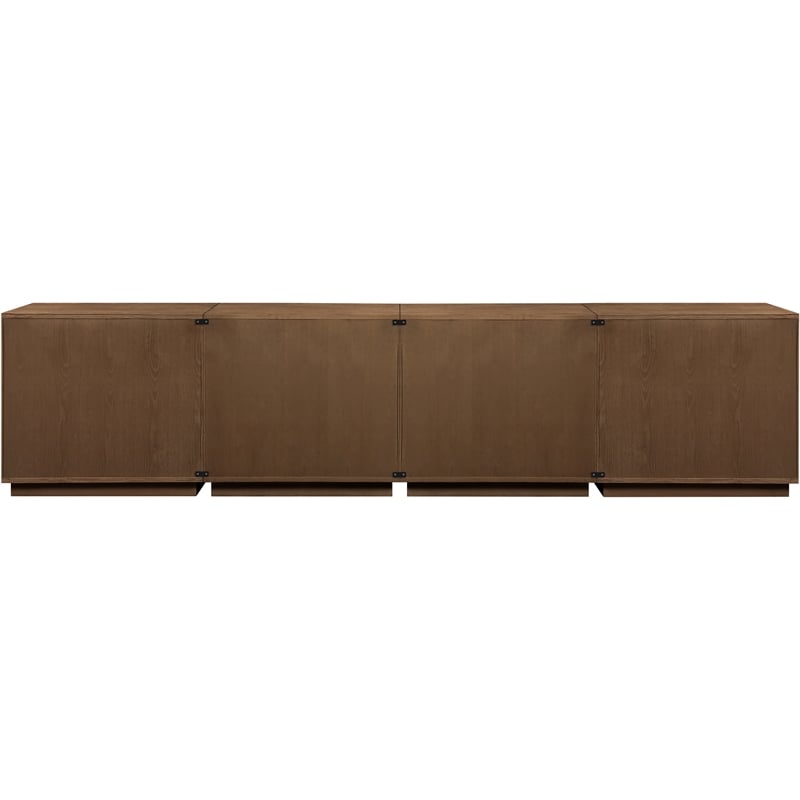Meridian Furniture Aveline Brown Oak Veneer 4pc. Sideboard/Buffet