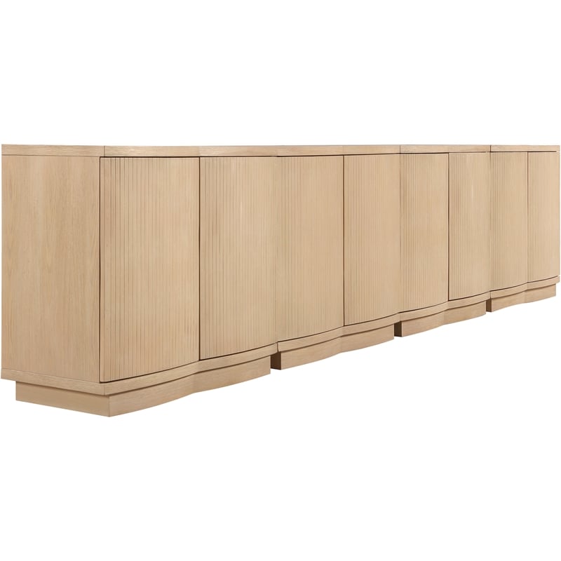 Meridian Furniture Aveline Natural Oak Veneer 4pc. Sideboard/Buffet