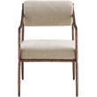 Meridian Furniture Bastille Beige Chenille Fabric Dining Arm Chair (Set of 2)