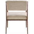 Meridian Furniture Bastille Beige Chenille Fabric Dining Arm Chair (Set of 2)