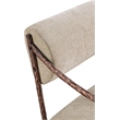 Meridian Furniture Bastille Beige Chenille Fabric Dining Arm Chair (Set of 2)