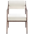Meridian Furniture Bastille Cream Chenille Fabric Dining Arm Chair (Set of 2)