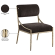 Meridian Furniture Bastille Brown Chenille Fabric Dining Side Chair (Set of 2)