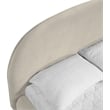 Meridian Furniture Celine Cream Velvet Upholstered King Bed