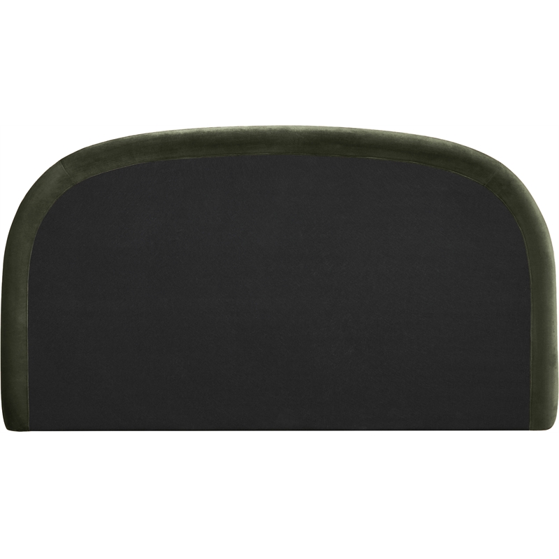 Meridian Furniture Celine Green Velvet Upholstered Full Bed