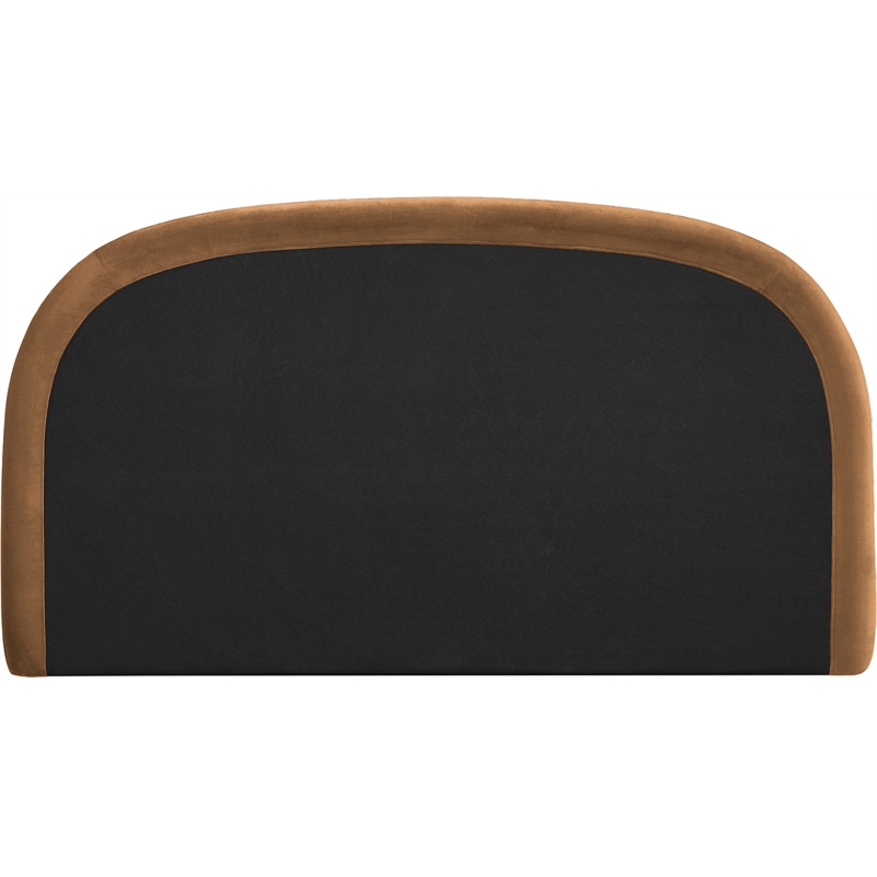 Meridian Furniture Celine Saddle Velvet Upholstered Full Bed