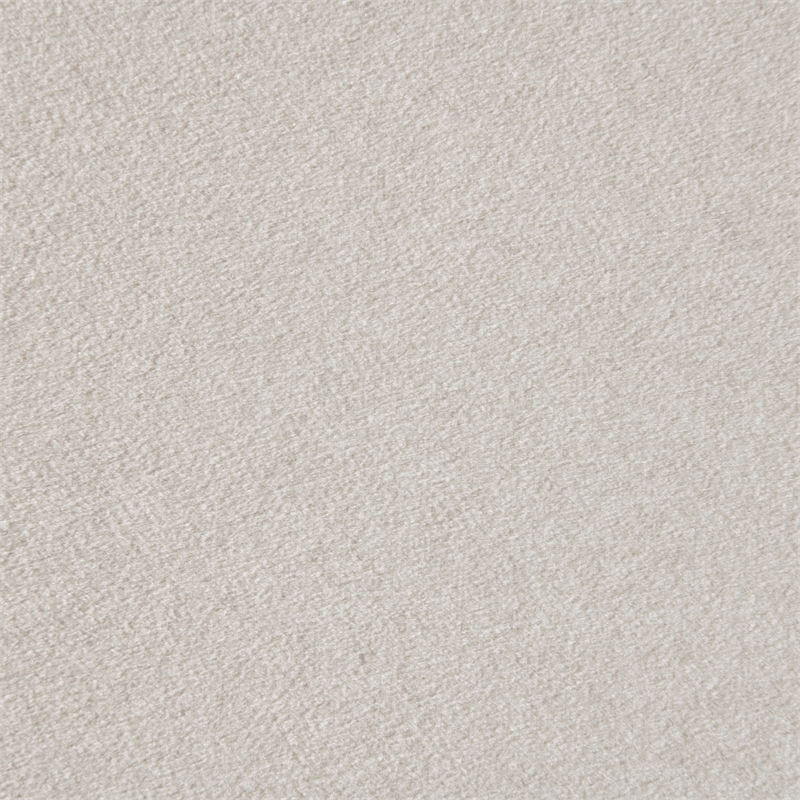 Meridian Furniture Gatsby Cream Mohair Velvet Upholstered Twin Trundle Bed