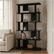 Meridian Furniture Nexa Black Solid Wood Bookcase