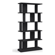 Meridian Furniture Nexa Black Solid Wood Bookcase