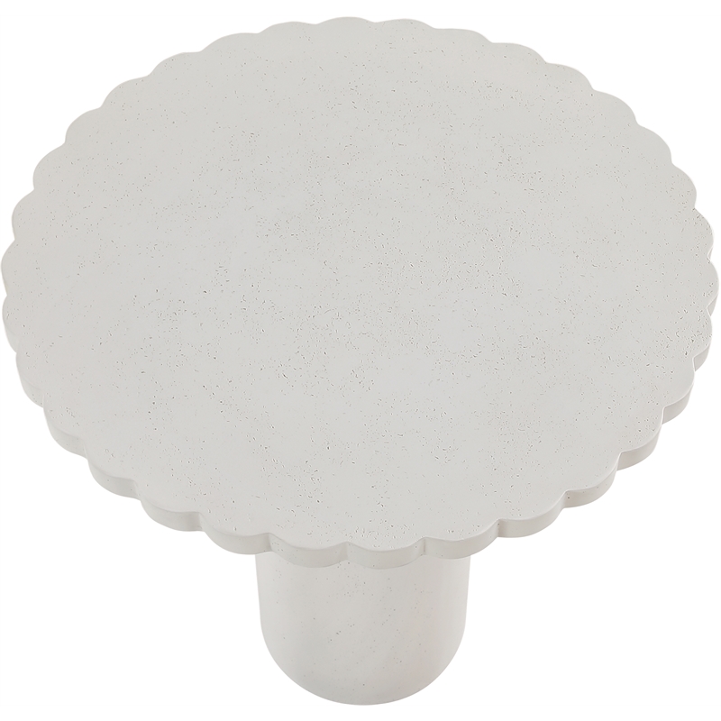 Meridian Furniture Petalia Cream Concrete Indoor / Outdoor Counter Table