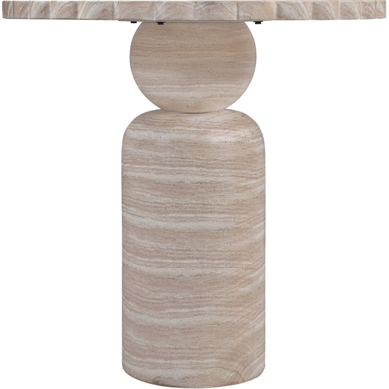Meridian Furniture Petalia Travertine Concrete Indoor / Outdoor Counter Table