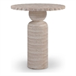 Meridian Furniture Petalia Travertine Concrete Indoor / Outdoor Bar Table