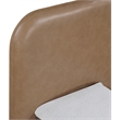 Meridian Furniture Caswell Brown Vegan Leather Upholstered Twin Bed