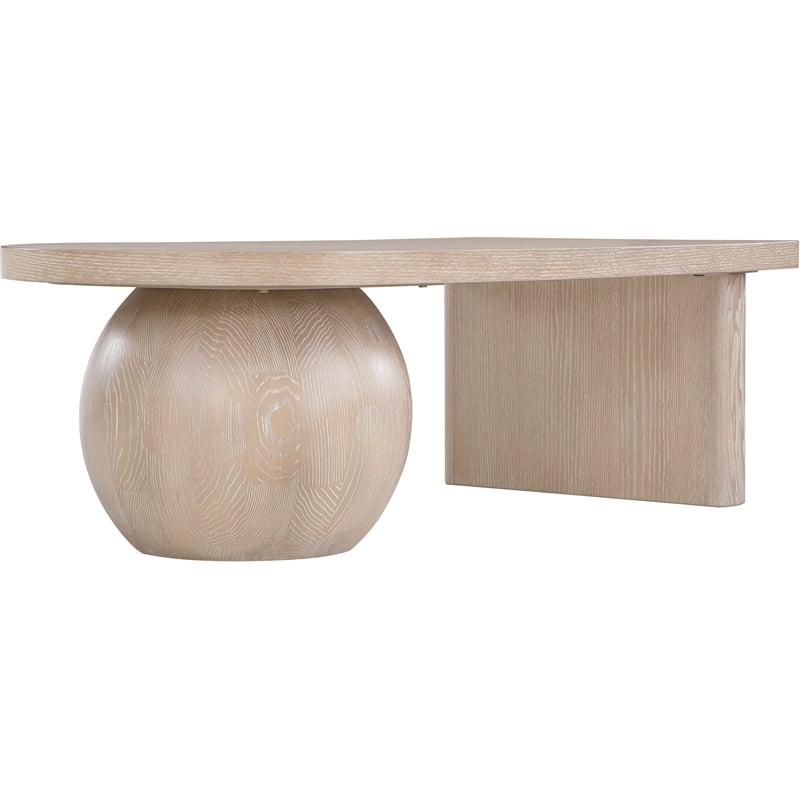 Meridian Furniture Solum Natural Ash Wood And Oak Veneer Coffee Table