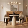 Meridian Furniture Cosenza Travertine Concrete Indoor/Outdoor Counter High Table