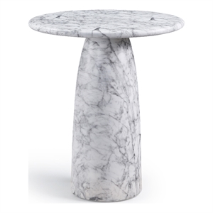 Meridian Furniture Cosenza White Concrete Indoor/Outdoor Counter Height Table