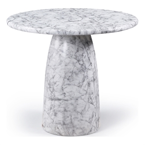 Meridian Furniture Cosenza White Concrete Indoor/Outdoor Counter Height Table