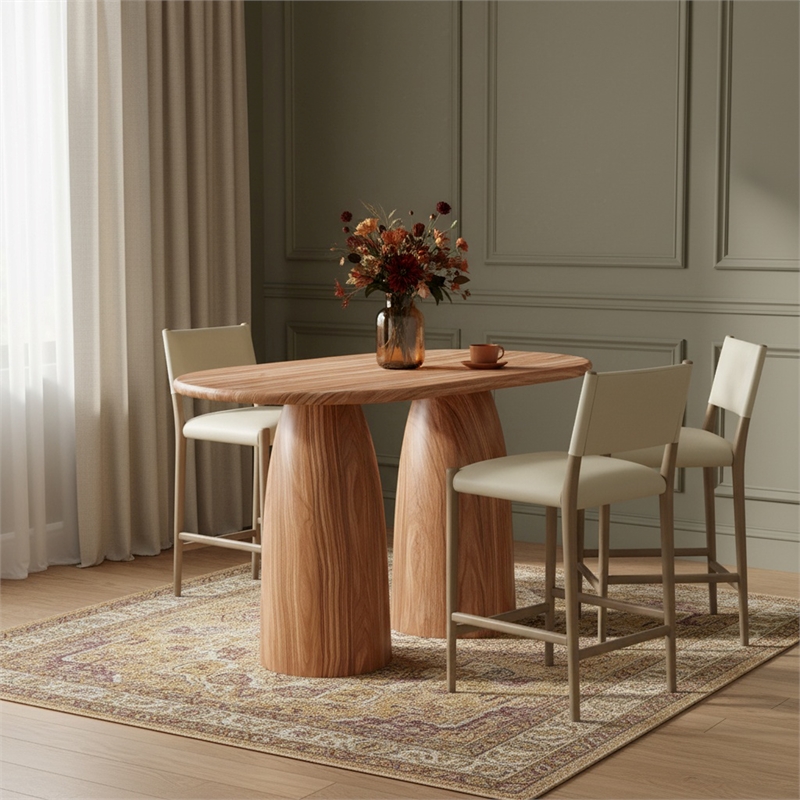 Meridian Furniture Cosenza Natural Concrete Indoor/Outdoor Counter Height Table
