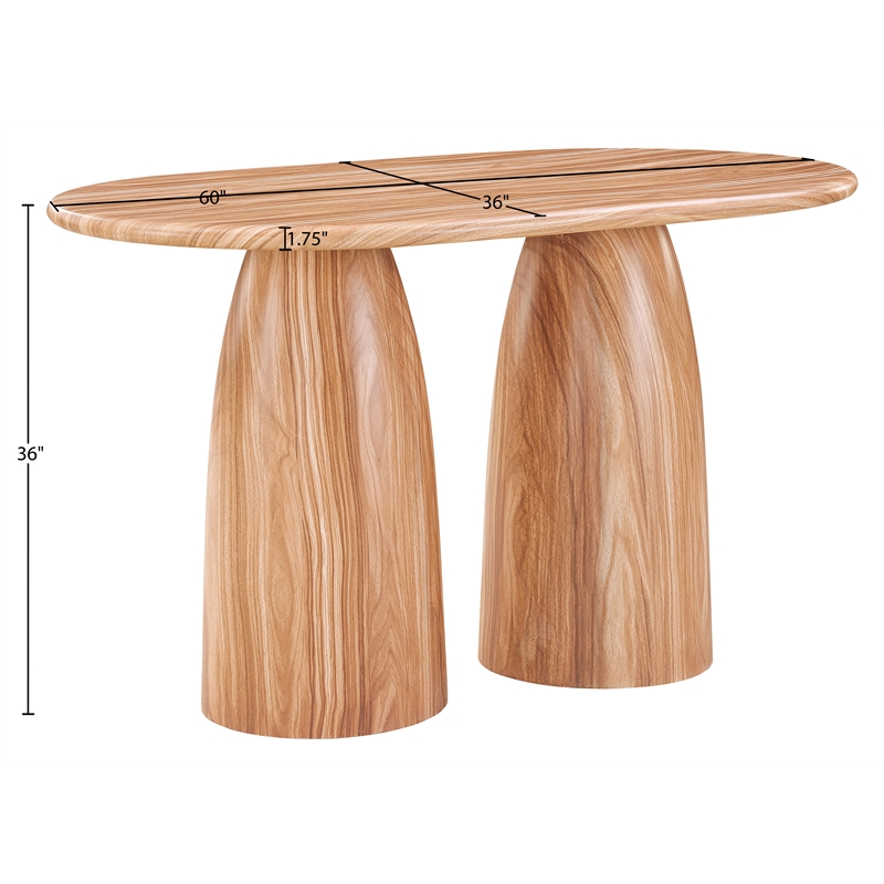 Meridian Furniture Cosenza Natural Concrete Indoor/Outdoor Counter Height Table