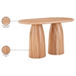 Meridian Furniture Cosenza Natural Concrete Indoor/Outdoor Counter Height Table