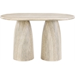 Meridian Furniture Cosenza Travertine Concrete Indoor/Outdoor Counter High Table