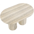 Meridian Furniture Cosenza Travertine Concrete Indoor/Outdoor Counter High Table