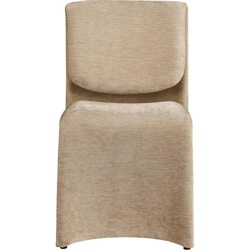 Meridian Furniture Slique Beige Performance Fabric Dining Chair (Set of 2)