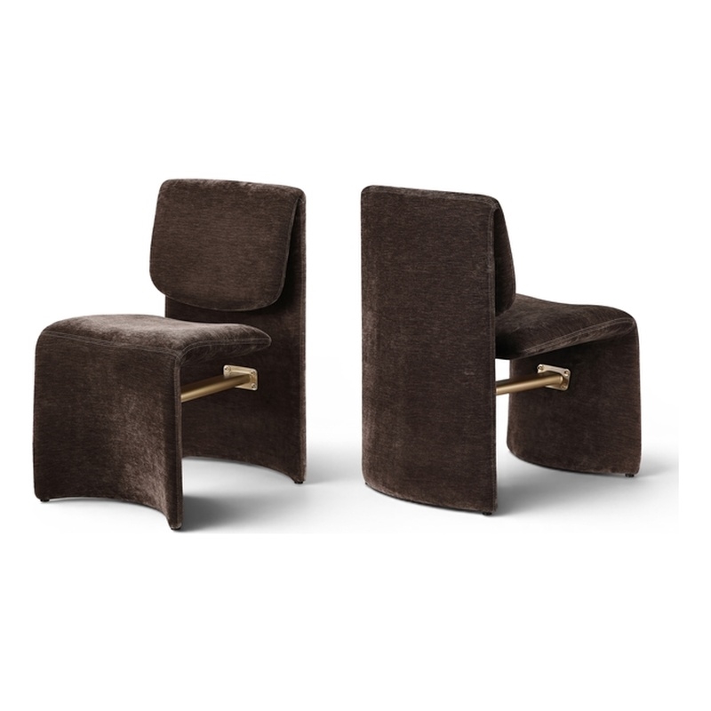 Meridian Furniture Slique Brown Performance Fabric Dining Chair (Set of 2)