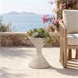 Meridian Furniture Vessa Travertine Indoor / Outdoor Concrete Planter