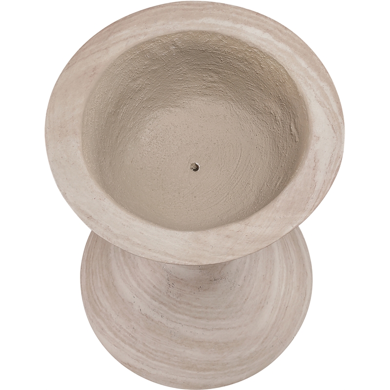 Meridian Furniture Vessa Travertine Indoor / Outdoor Concrete Planter