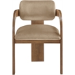 Meridian Furniture Cedra Beige Velvet Performance Fabric Dining Chair (Set of 2)