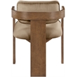 Meridian Furniture Cedra Beige Velvet Performance Fabric Dining Chair (Set of 2)