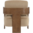 Meridian Furniture Cedra Beige Velvet Performance Fabric Accent Chair