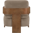 Meridian Furniture Cedra Taupe Velvet Performance Fabric Accent Chair
