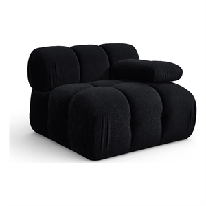 Meridian Furniture Orin Black Velvet Performance Fabric Modular Chair