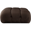 Meridian Furniture Orin Brown Velvet Performance Fabric Modular Ottoman