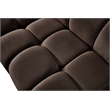 Meridian Furniture Orin Brown Velvet Performance Fabric Modular Ottoman