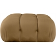 Meridian Furniture Orin Saddle Velvet Performance Fabric Modular Ottoman