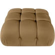 Meridian Furniture Orin Saddle Velvet Performance Fabric Modular Ottoman
