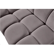 Meridian Furniture Orin Taupe Velvet Performance Fabric Modular Ottoman