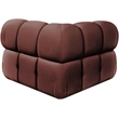 Meridian Furniture Orin Rose Velvet Performance Fabric Modular Corner Chair