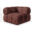 Meridian Furniture Orin Rose Velvet Performance Fabric Modular Corner Chair