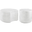 Meridian Furniture Imperia White Concrete Indoor/Outdoor Coffee Table