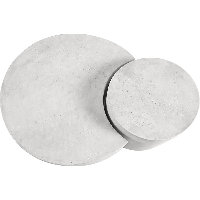 Meridian Furniture Imperia White Concrete Indoor/Outdoor Coffee Table